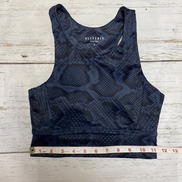 Anthropologie All Fenix Python Snakeskin Yoga Racerback Sports Bra - Picture 3 of 8